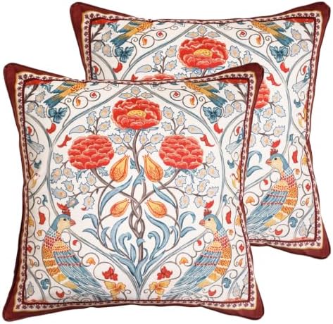 patdrea Designer Velvet Throw Pillow Cover,Set of 2,22"x22"-Moritz A by patdrea