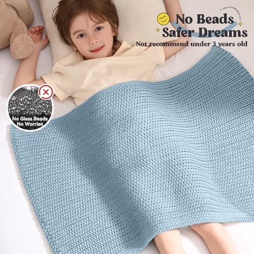 Guohaoi Knitted Weighted Blanket for Adults, 20"x30" 2lbs Full/Queen Size - Image 3