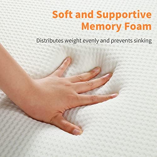 HOMBYS Memory Foam Bed Mattress Topper with Removable Cover, Massage Table Mattress Topper with Elastic Bands, Non-Slip Lash Bed Cushion Only, 73"x29"x3" - Image 4