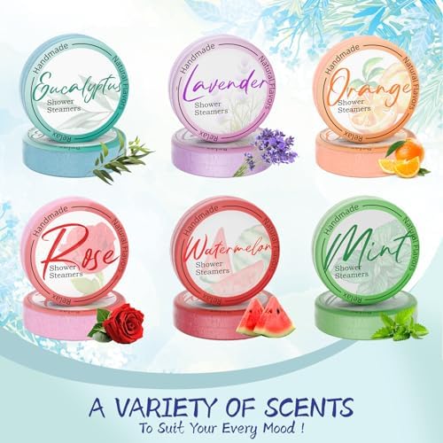 HFHO Shower Steamers Aromatherapy 8 Pack Natural Essential Oils Home Spa - Image 2