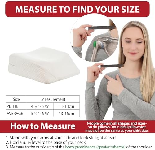 Therapeutica Travel Pillow, Firm Orthopedic Support, Average - Image 6