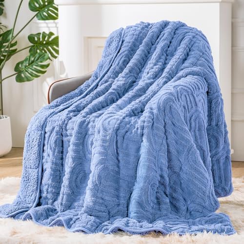 Sherpa Fleece Weighted Blanket for Adults, Dual Sided Soft, 48"x72" 15lbs by EazfyPro