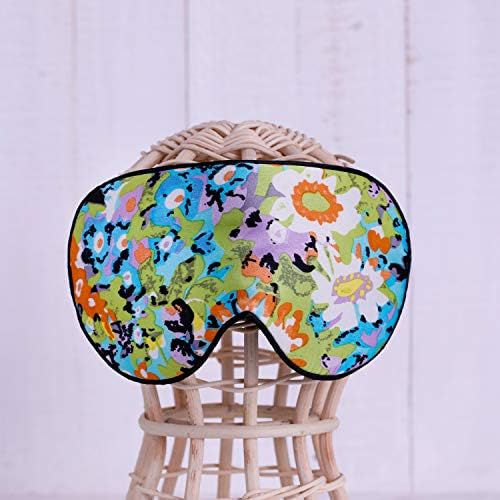 Maxfeel 100% Pure Silk Eye Mask - Sleep Eye Cover in Printed Colors (#17) - Image 4