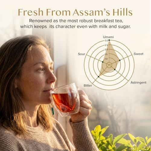 VAHDAM Assam Black Tea Bags(100 Count) Assam Exotic Tea in Pyramid Tea Bags - Image 3