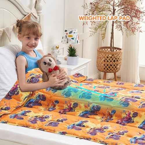 yescool Truck Car Weighted Blanket 7 Pounds Cooling Weighted Lap Blanket, Heavy Blanket, Breathable Weighted Throw Blanket Gifts for 60-80lbs, 40"x60" - Image 3