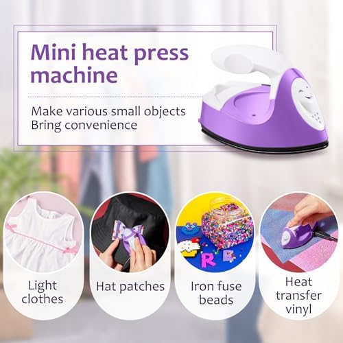 Honoson Mini Craft Iron with Charging Base Tiny,Purple - Image 5