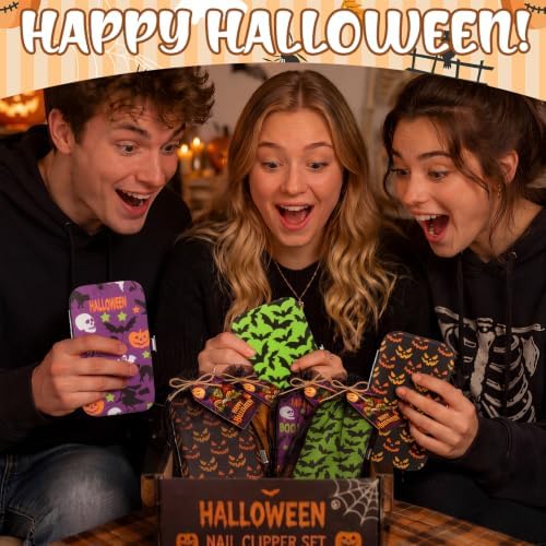 12 Sets Halloween Manicure Set Gifts Bulk with Bags Cards for Women - Image 6