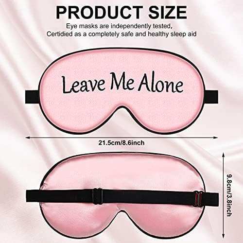 Geyoga 8 Pack Silk Funny Sleep Masks for Women Sleep, Elegant Colors - Image 2