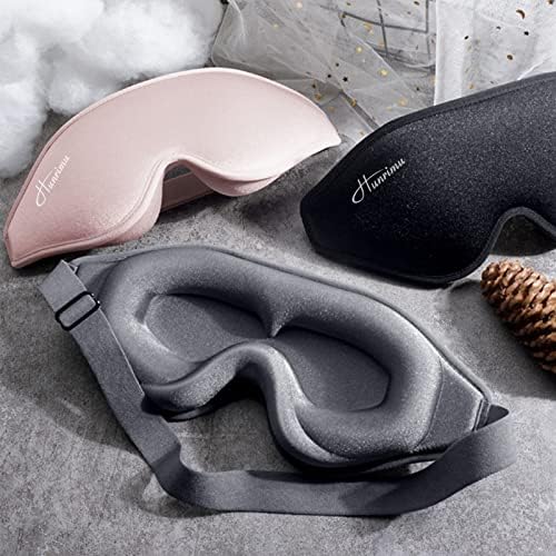 Sleep Eye Mask for Women Men, Soft and Comfortable Night Eye Mask for Sleeping, 3D Blockout Eye Cover for Travel, Blindfold with Adjustable Strap (Pink) - Image 6