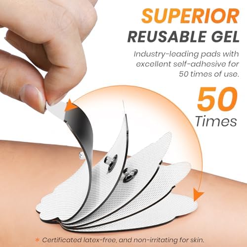 AVCOO TENS Unit Pads Combination Set 20 Pcs, Latex-Free, 50 Times of Use - Image 3