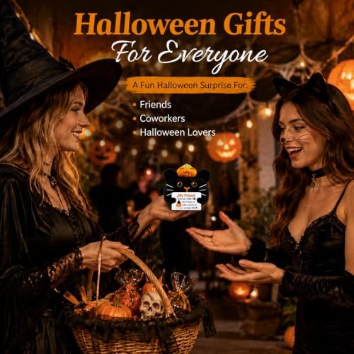 Halloween Boo Basket Stuffers For Women Men, Cute Halloween Black Cat Gifts - Image 4