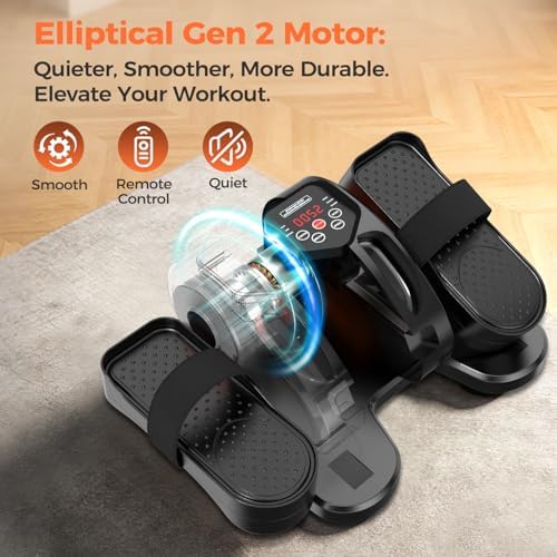 ESL Under Desk Elliptical, Electric Elliptical Leg Exerciser for Seniors - Image 2