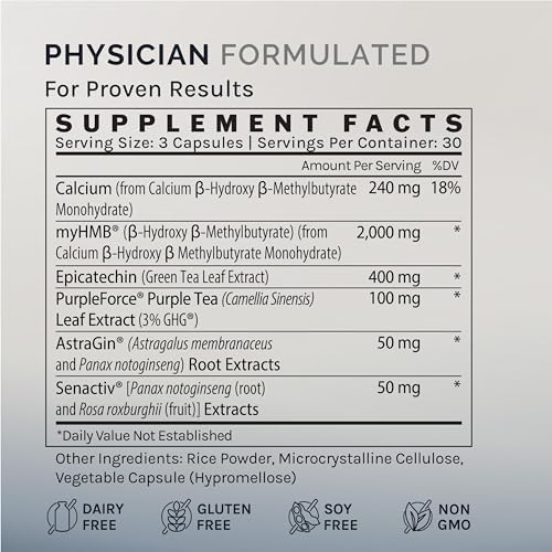 InfiniWell Strength - Muscle Recovery Supplements for Healthy Aging - HMB Supplement for Stamina, Endurance, Strength Gains & Mobility - Nourish Healthy Muscle Mass & Tissue Quality (90 Capsules) - Image 5