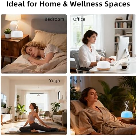 300ml Essential Oil Diffuser with Remote and 7-Color LED Light - Image 6