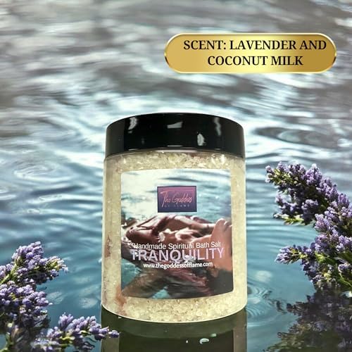 Tranquility Bath Salts – Dead Sea Salt Bath Soak for Relaxation, Calm, Spiritual Cleansing & Ritual Use 12oz - Image 5