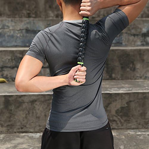 Idson Muscle Roller Stick for Athletes- Body Massage Sticks Tools Massager for Relief Muscle Soreness,Cramping and Tightness,Help Legs and Back Recovery,Black Green - Image 6