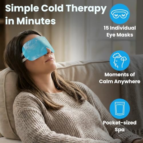 Eye Serenity CHILL Cooling Eye Mask and Steam Eye Mask (2 Pack Bundle) - Image 2