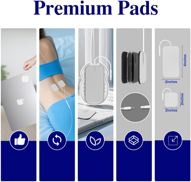 Dual Channel TENS EMS Unit 24 Modes 40 Intensities Muscle Stimulator for Pain Relief Therapy - Image 7