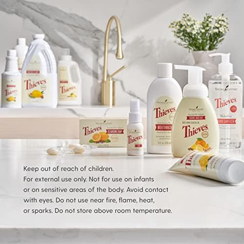 Young Living Thieves Spray | 1 oz | Portable Cleaner Spray, Formulated with Water & Alcohol, Ideal for Travel Essentials & Home; Fits in Backpack, Luggage, or Purse | 2 Pack - Image 6