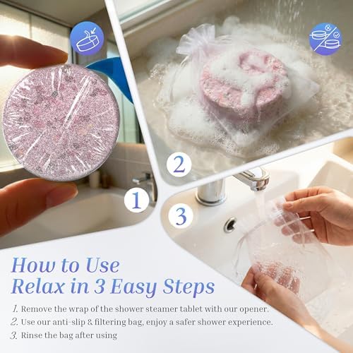 Shower Steamers Aromatherapy Gifts for Women, Relief 8 Pack - Image 6