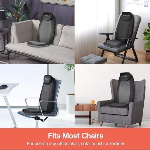 CuPiLo Back Massager for Chair - Full Back Massager with Heat for Back Pain Relief Deep Tissue, Chair Massager Pad, Back Support Inflatable Flap Massage Chair Cushion, Gifts for Men Dad - Image 7