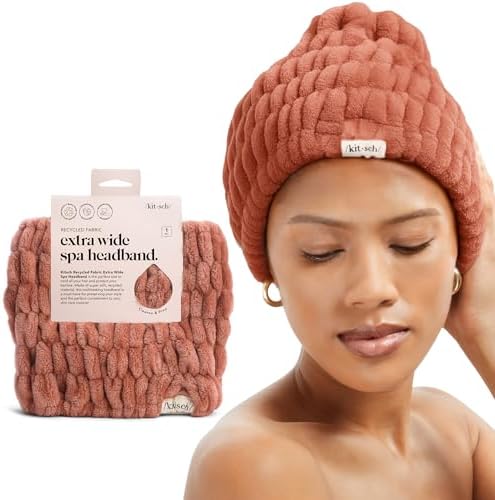 Kitsch Spa Headband for Women - Face Wash Headband - Dusty Rose, 1pc by Kitsch