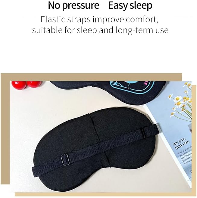 PERFECTSIGHT Sleep Eye Masks, Cute Plush Sleep Eye Cover Lightweight Adjustable Eyeshade Faux Fur Mask Cover for Women Men Sleep Travel Nap (Hotdog) - Image 5