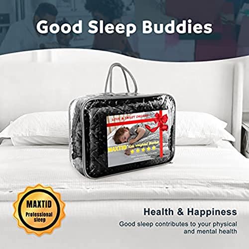MAXTID Kids Weighted Blanket, 3 Pound Black 36"x48", Reversible, Gifts - Image 7