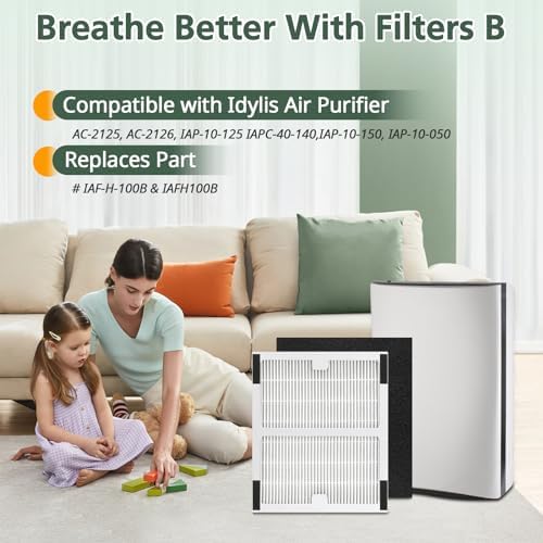 Replacement Filters b for Idylis AC-2125, AC-2126, IAF-H-100B, IAP-10-125 - Image 6