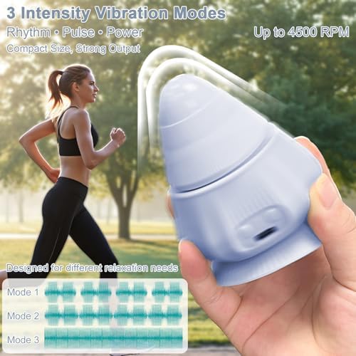 Mini Muscle Massager with Heat and Vibration Ball Massage Head - Image 4