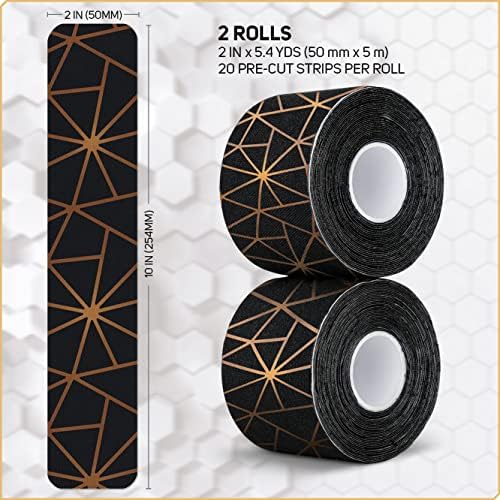 Care Science Copper Infused Kinesiology Tape, 40 Precut Strips, 2 Rolls - Image 6