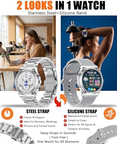 Smart Watches for Men Women,Fitness Tracker with Bluetooth Calling - Image 3