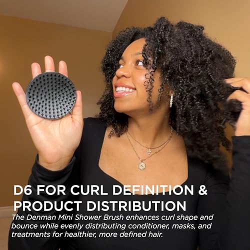 Denman Detangle Hair Brush for Curly Hair & Scalp Massager D6 - Hair Straightening Brush - Image 5