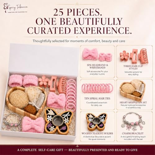 25-Piece Self-Care & Spa Accessories Gift Box - Image 6