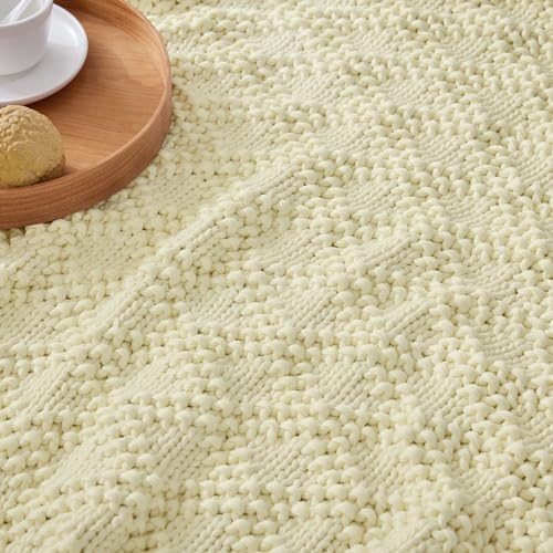 Anysay Knitted Weighted Blanket for Adult,Chunky Knit Throw 60''*80'' 10lbs - Image 4