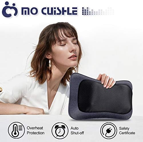 Mo Cuishle Electric Shiatsu Back Massager with Heat - Powerful 3D Kneading for Neck, Shoulder, Lower Back Pain Relief - Ergonomic Design for Home, Office, & Car - Gifts for Women, Men, Mom & Dad - Image 4