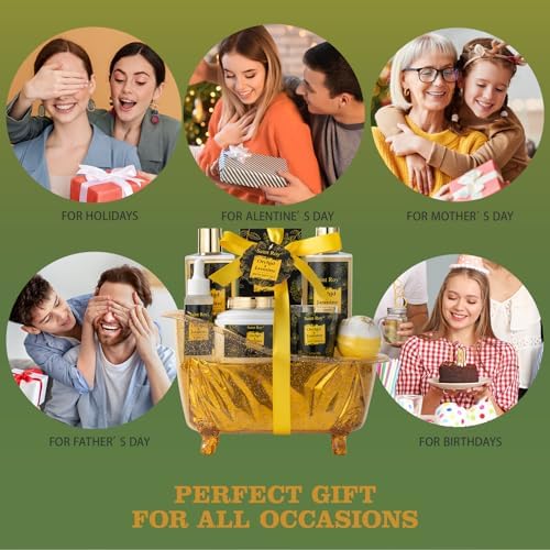 Spa Gift Basket Set, Pampering Home Spa Gifts for Women & Men Home Spa Gift - Image 6