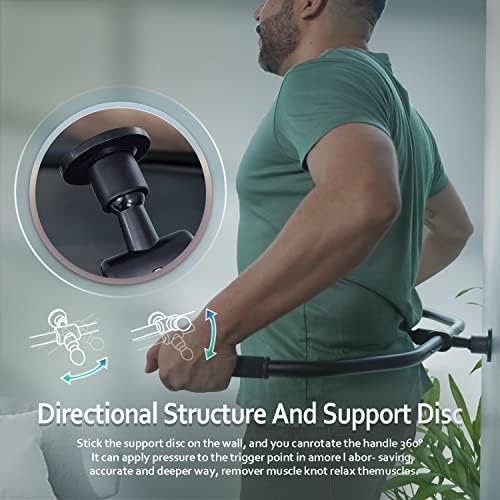 Strict Trigger Point Massage Cane Back and Neck Massager for Muscle Pain Relief and Self-Massage Therapy ，Handheld Back, Neck, Shoulder, Leg ，Foot， Full Body Deep Tissue Pressure Point Tool （ Black） - Image 4