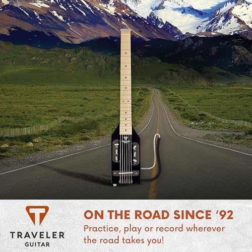 Traveler Guitar Ultra-Light Acoustic Acoustic-Electric Guitar, Black Gloss - Image 6