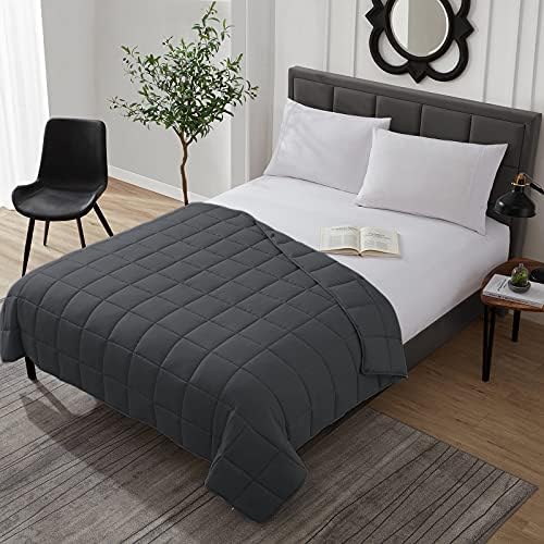 L'AGRATY Weighted Blanket - 40"x60" 7lbs Cooling Breathable Weighted Microfiber Material with Glass Beads Small Blanket for All-Season Summer Fall Winter Soft Thick - Image 2