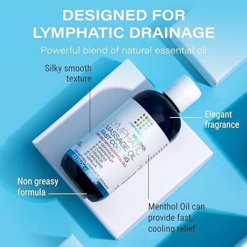 Lymphatic Drainage Massage Oil for Massage Therapy, Arnica & Menthol,8.5 Oz - Image 3