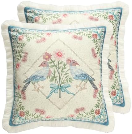 patdrea Designer Velvet Throw Pillow Cover,Set of 2,18"x18"-MontebourgB by patdrea