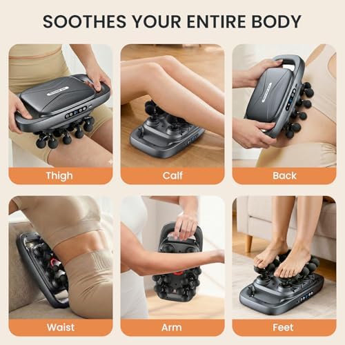 Envyvip 20-Heads Back Massager for Deep Tissue, Fathers Day Birthday Gifts for Men, Dad, Husband, Grandpa - 3 Modes 30 Speeds, Large Massage Area - Image 6