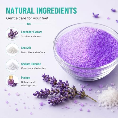 Foot Soak with Epsom Salt 12 Pack Pedicure Spa for Dry Feet - Image 2
