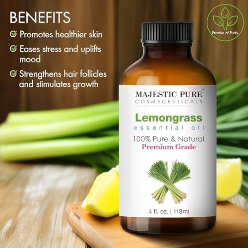 Majestic Pure Lemongrass Essential Oil for Diffuser - 4 Fl Oz (Pack of 2) - Image 5