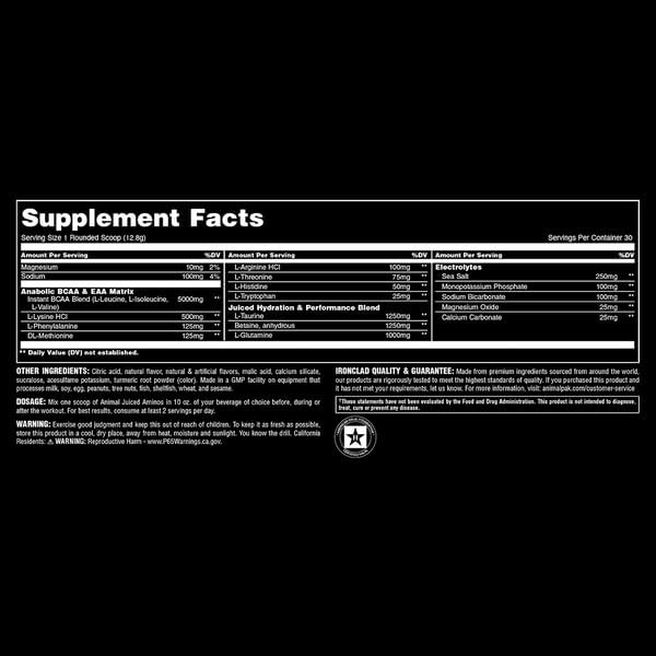 Animal Juiced Amino Acids - BCAA Powder EAA Matrix Plus Hydration with Electrolytes and Sea Salt Anytime Recovery and Improved Performance, Orange Flavor, 30 Servings (Pack of 2) - Image 6