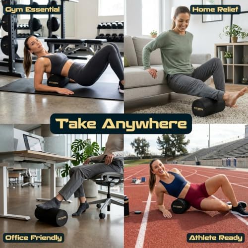 Fitizen Foam Roller – Muscle Massage Rehab Stiff Back Pain Physical Therapy Deep Tissue Firm Exercise Equipment Home Gym Stress Yoga Pilates for The Fit Citizen by FitNation - Image 5