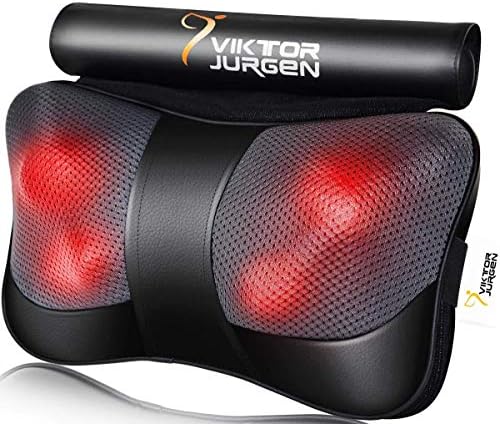 VIKTOR JURGEN Shiatsu Back Massager with Heat, Deep Tissue for Pain Relief by VIKTORJURGEN