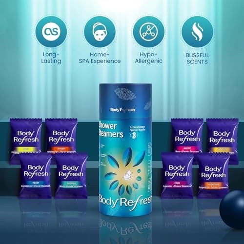 Shower Steamers Aromatherapy 8 Pack - Shower Bombs with Essential Oil, Gift for Dad Husband Boyfriend Him,Birthday Gifts for Men, Self Care Home Spa Relaxation Stress Relief - Image 3