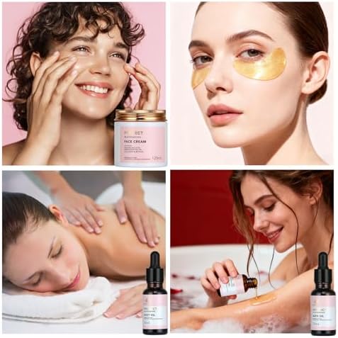 Gifts for Women, Birthday Gift for Women, 30pcs Rose Face Skin Care Set - Image 4